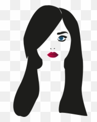 Free Lips Mouth Vectors - Female Characters With Brown Hair And Brown