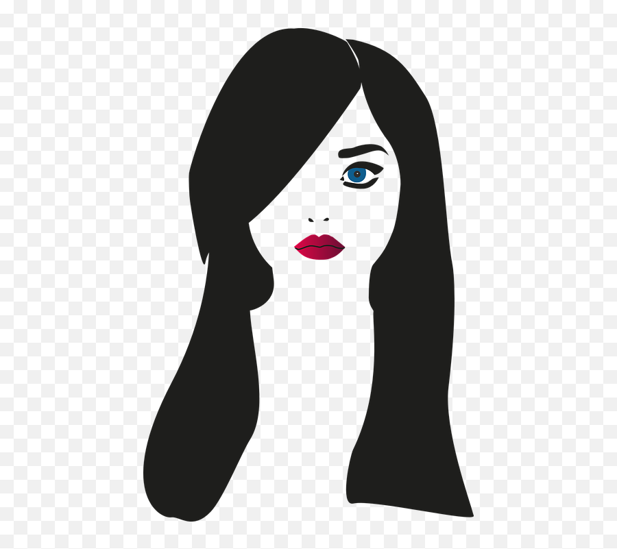 Free Lips Mouth Vectors - Woman Face Silhouette Free Png Transparent Emoji,Emoji For Secret