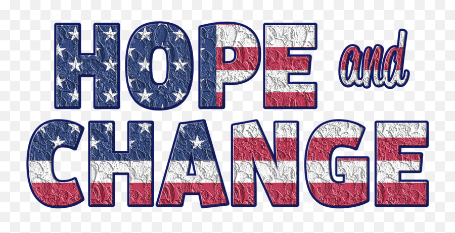 Hope Change Flag United States America - Clip Art Emoji,4th Of July Emoji Art