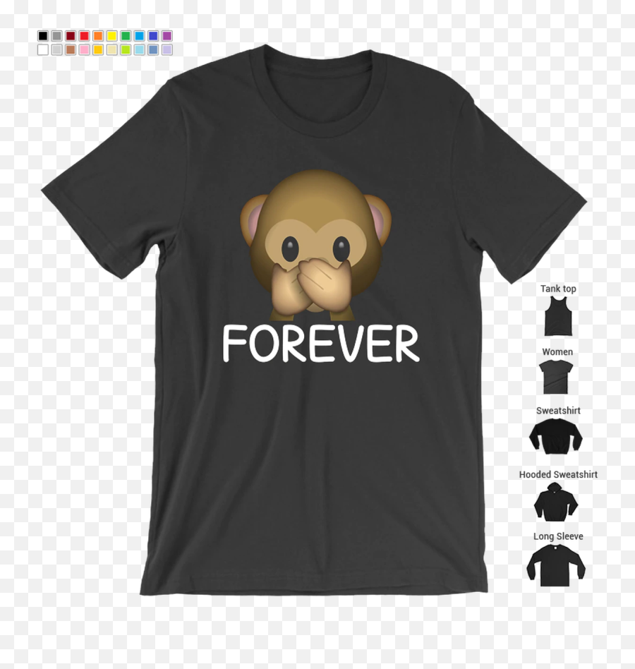Best Friends Forever Speak No Evil Monkey Emoji T - Clothing,Speak No Evil Emoji
