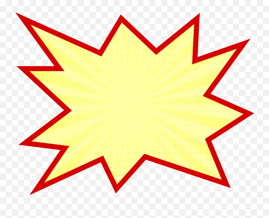 Pow Bang Boom Batman Action Comicbook Empty Yellow Burs - Pow Png Emoji,Bang Emoji