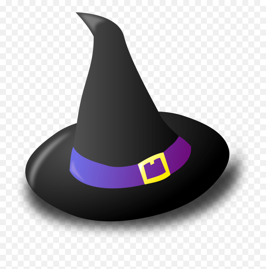 Black Witch Hat Clipart - Black Witch Hat Cartoon Emoji,Witch Hat Emoji