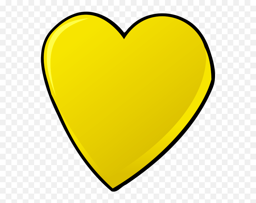 Transparent Background Yellow Heart Clipart - Heart Emoji,1000 Emoji Hearts