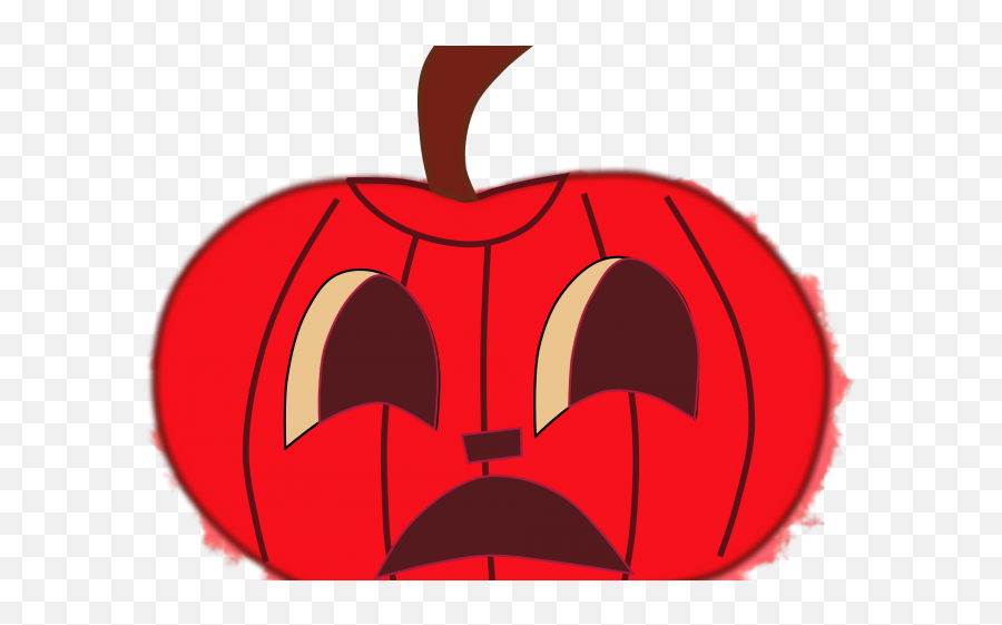 Red Clipart Halloween - Red Pumpkin Clipart Png Download Emoji,Jackolantern Emoji