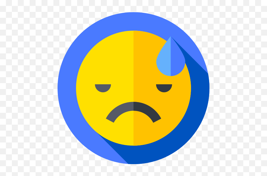 Sweat - Free Smileys Icons Icon Emoji,Emoji With Sweat