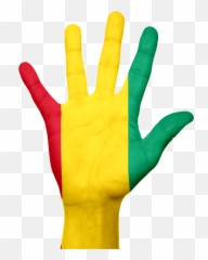 Guinea Flag Hand National Fingers - Emoji