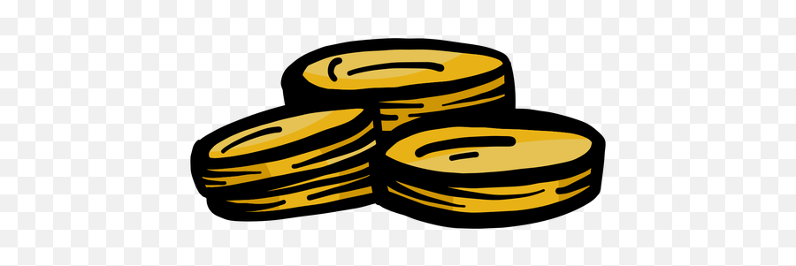 Coin Flat Stroke - Transparent Png U0026 Svg Vector File Clip Art Emoji,Gold Coin Emoji