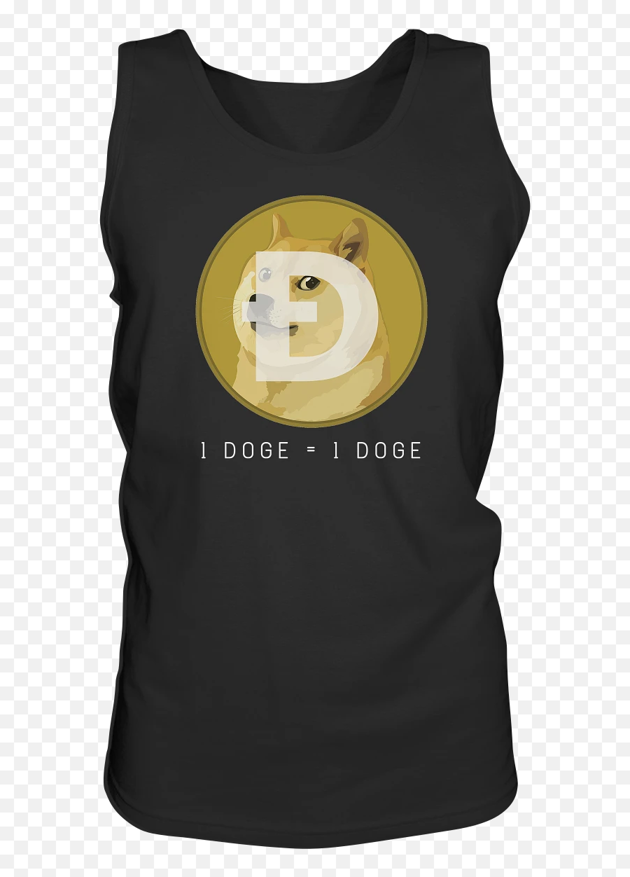 1 Doge 1 Doge Tank - Sleeveless Shirt Emoji,Doge Emoticon