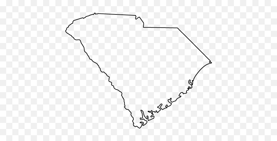 North Carolina Outline Clipart - South Carolina Template Emoji,South Carolina Emoji