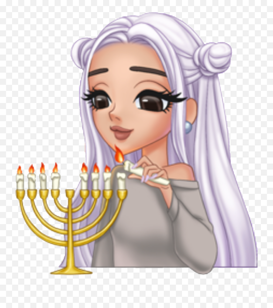 Arimoji Hanukkah Christmas Winter Candles Menorah Cute - Arimojis Stickers Emoji,Emoji Menorah