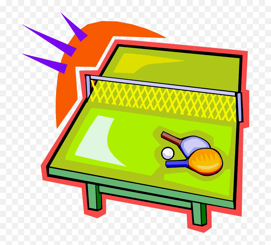 Free Table Tennis Ping Pong Clip Art Diehard Images Llc - Table Tennis Equipment Clipart Emoji,British Flag Tennis Ball Emoji