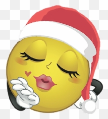 Pin by 2 the moon and back Christmas Wallpaper Smiley - Blowing Kisses Meme Emoji