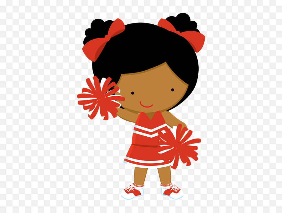 Pin By Amy On Ready To Roll Cute Clipart Kids - Little Girl Cheerleader Clipart Emoji,Cheerleader Emoji