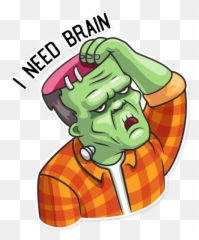 Franky The Monster Stickers - Zombie Emoji