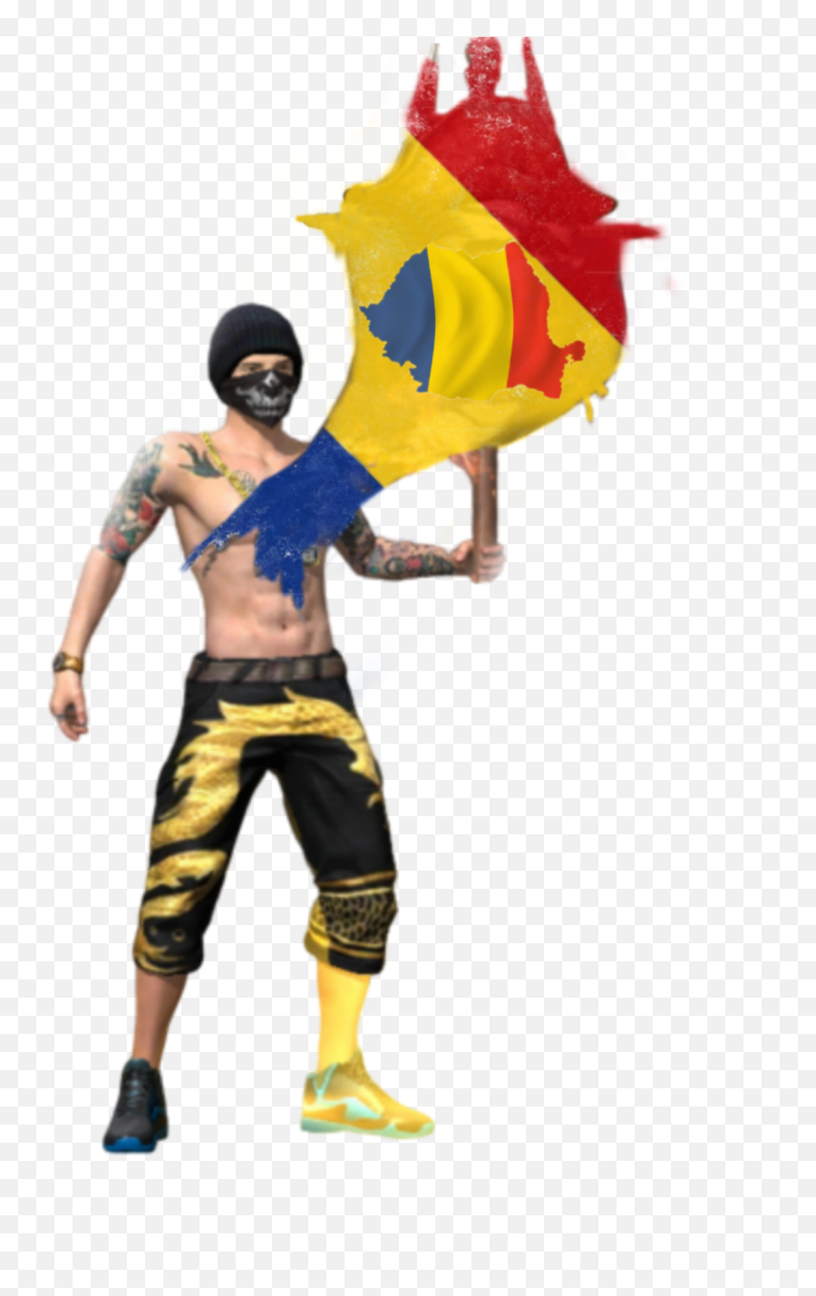 Romania Free Fire Sticker By Adyady80 - Fictional Character Emoji,Romania Flag Emoji