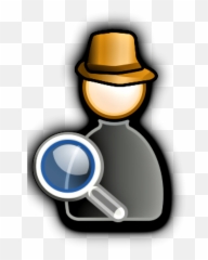 Detective With Magnifying Glass - Clipart Inspector Icon Emoji
