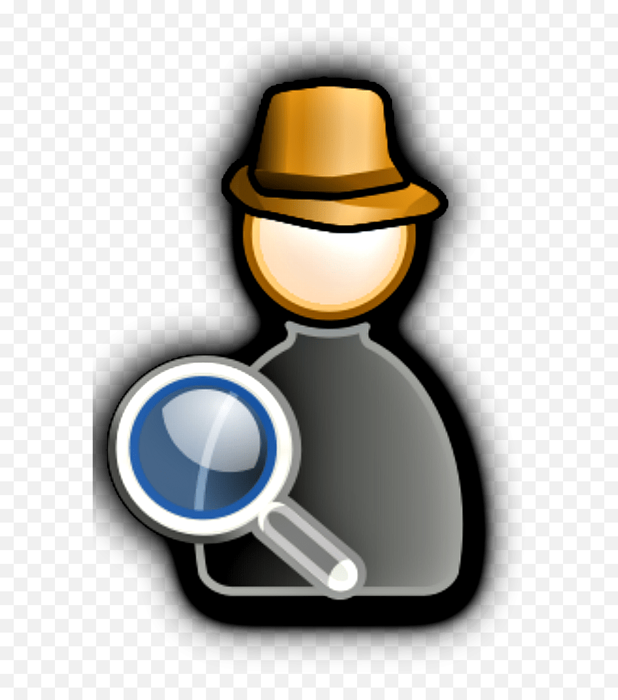 Detective With Magnifying Glass - Magnifying Glass Clipart Inspector Icon Emoji,Emoji Detective