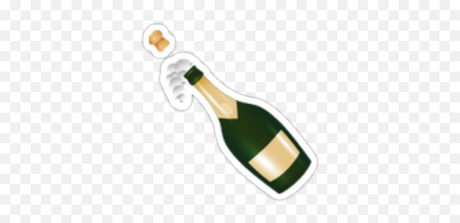 Download Pop The Champagne New Emoji - Bottle With Popping Cork Emoji Png,Champagne Emoji Png