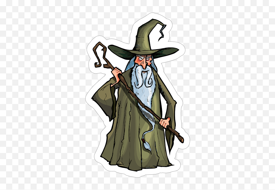 Green Robed Wizard Sticker - Wizard Emoji,Wizard Emoji