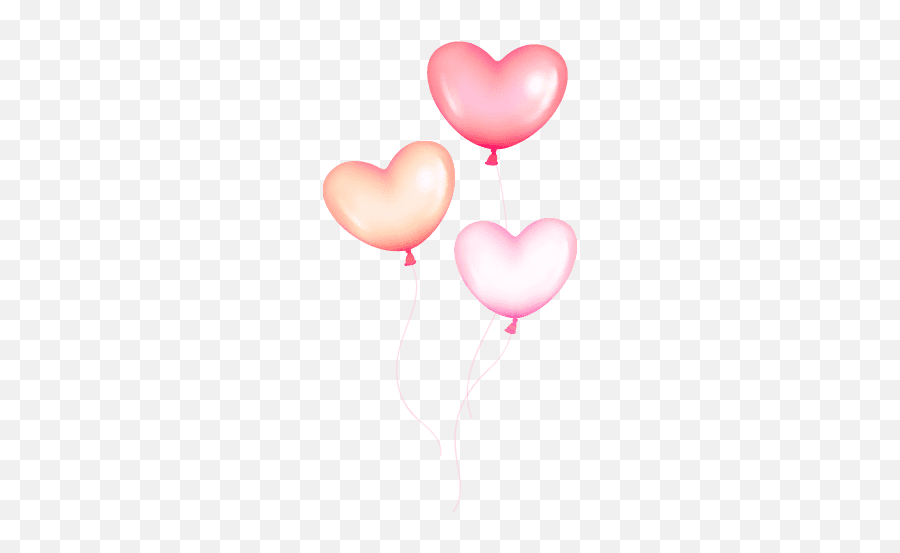 Hearts Balloon Balloons Multicolor - Balloon Emoji,Heart Emoji Balloons