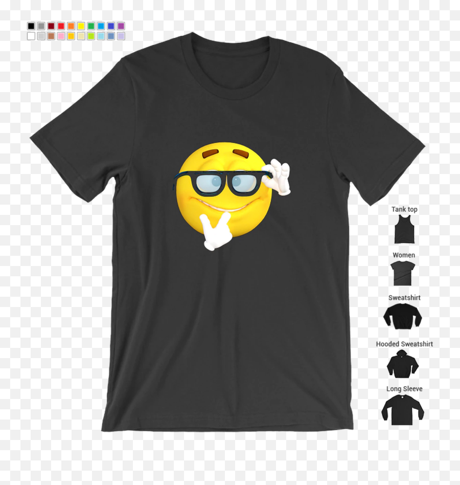 Ferd The Nerd Emoji Tee Shirt - Library Book Puns,Nerd Emoji