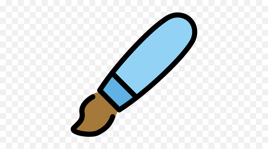 Lower Left Paintbrush - Clip Art Emoji,Surfboard Emoji