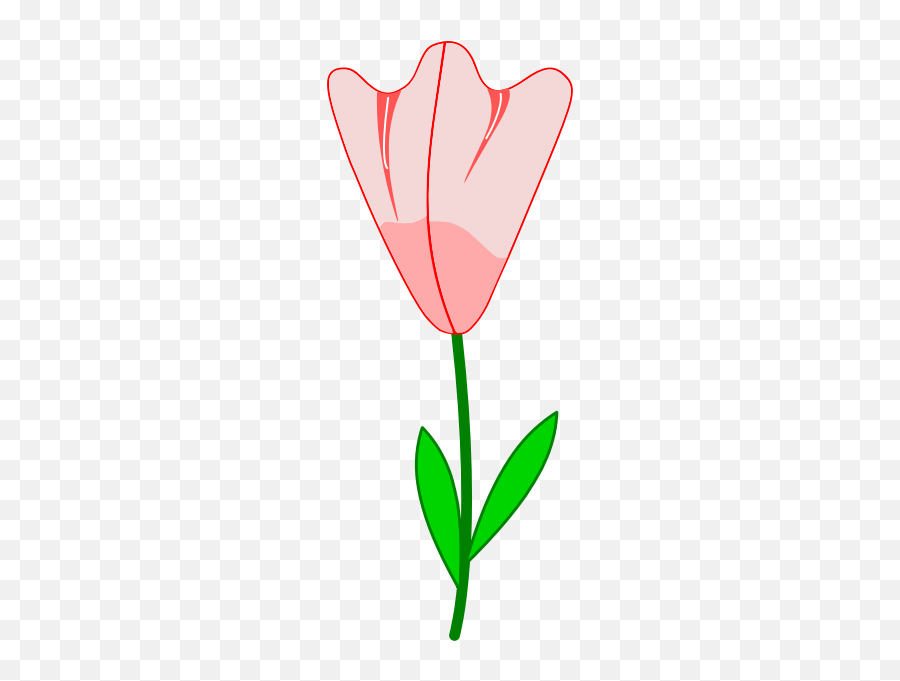 Pink Flower Vector Image - Tulip Emoji,Sakura Blossom Emoji