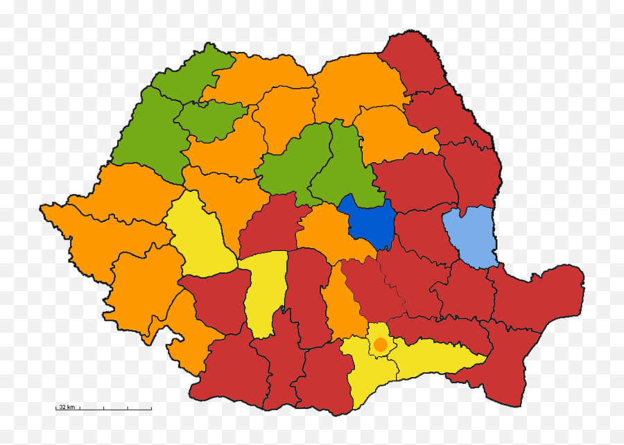 Romanian Counties Political Map - Romania Map Emoji,Verified Emoji Download