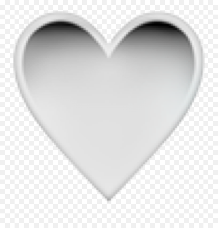 Heart Black Emoji Iphone Gradient White - Heart,White Heart Emoji Iphone