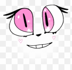 Heart Pink Animal Face - Cartoon Emoji