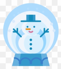 Snowman Snowglobe Man Snow - Winter Festival Clipart Emoji,Snow Man Emoji