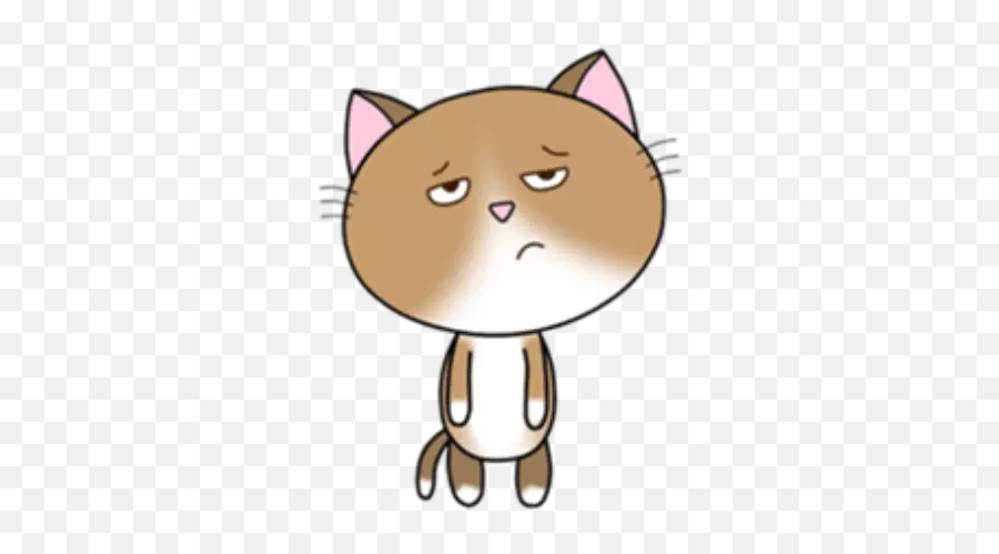 Lucky Cat 2 Stickers For Whatsapp - Cat Yawns Emoji,Lucky Cat Emoji