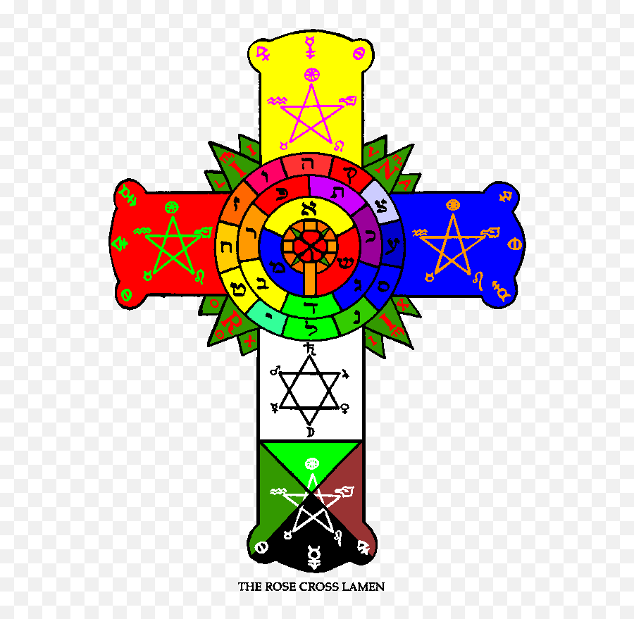 Rosy Cross Color - Golden Dawn Rose Cross Emoji,Cross Country Emoji