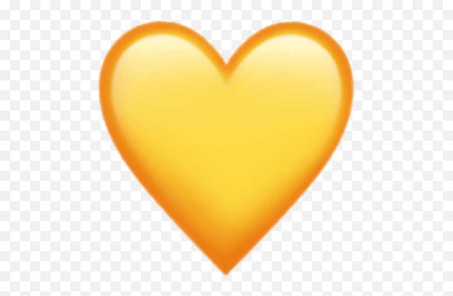 Heart Recent Discover Iphone Iphoneemoji Goldheart - Gold Heart Iphone Emoji,Gold Heart Emoji