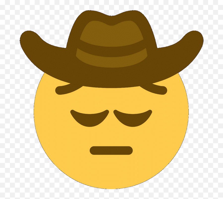 Other Discord Smiley Triste Pensif - Sad Cowboy Emoji Png,Emoticone Triste