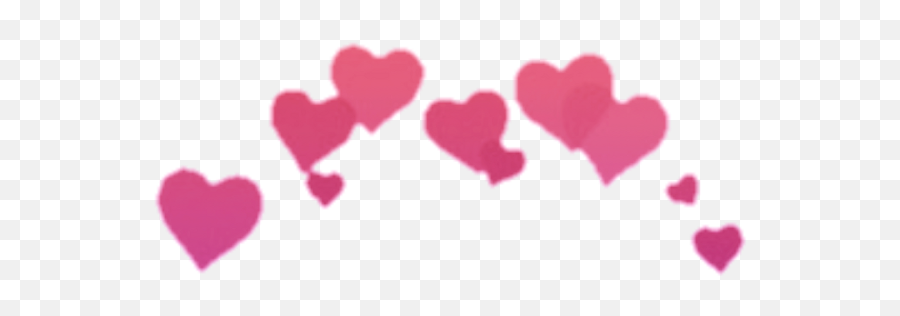 Hearts Heart Crowns Crown Heartcrown Purple Pink - Iphone Transparent Black Heart Emojis,Purple Emoji