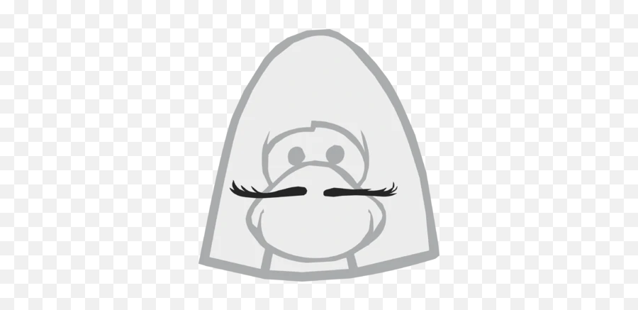 Thin Mustache Club Penguin Wiki Fandom - Club Penguin Eyelashes Emoji,Mustache Emoticon
