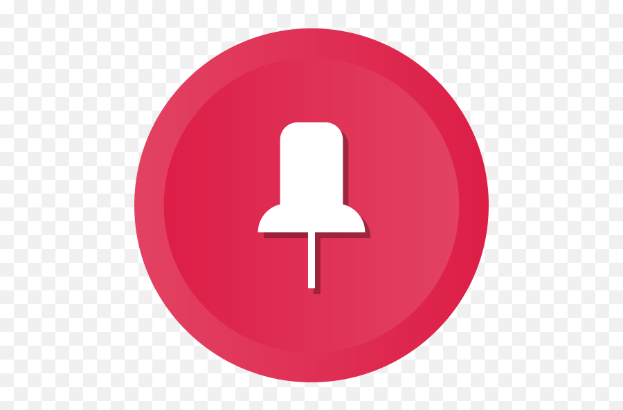Push Thumb Pin Tack Thumbtack Pushpin Fasten Icon - Transparent Png Podcast Icons Emoji,Push Pin Emoji