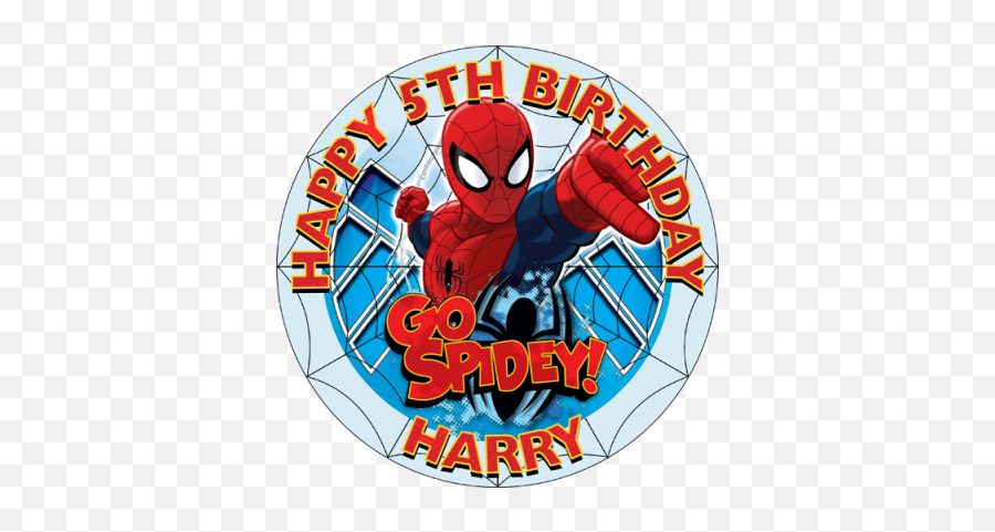 Spider - Man Sweet Tops Personalised Edible Cake Toppers Emoji,Spider-man Emoji