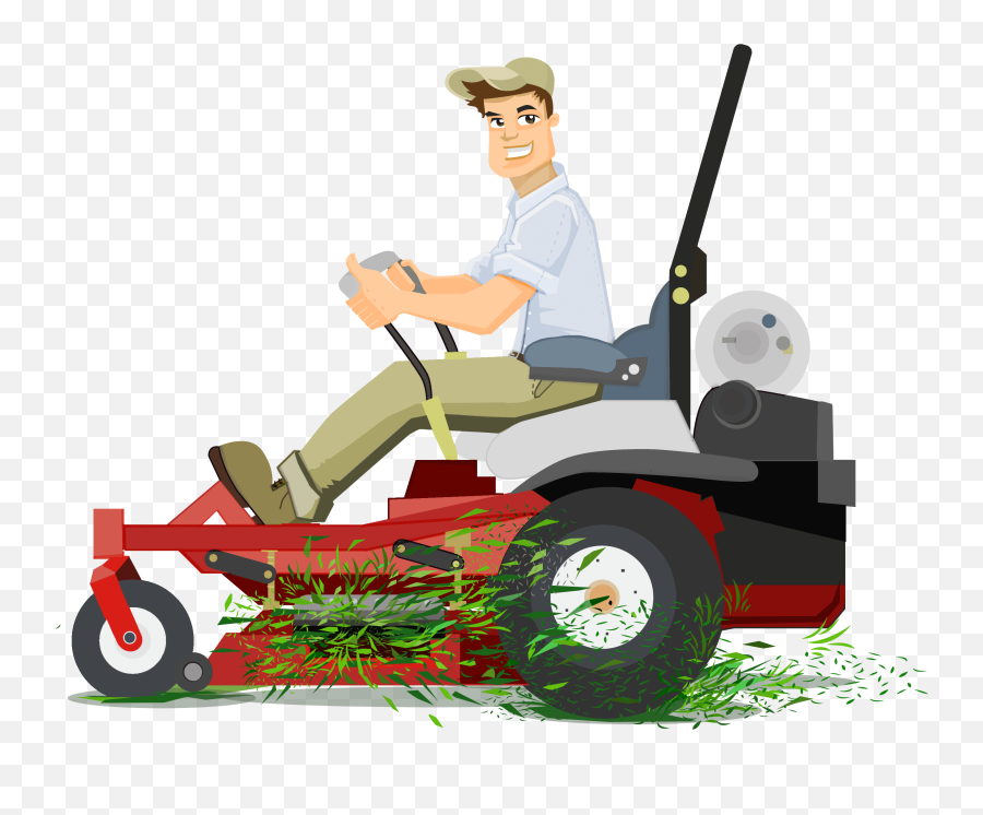 Grass Lawn Mower Clipart - Lawn Mowing Clipart Emoji,Cutting Grass Emoji