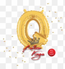 14in Gold Letter Q - Illustration Emoji