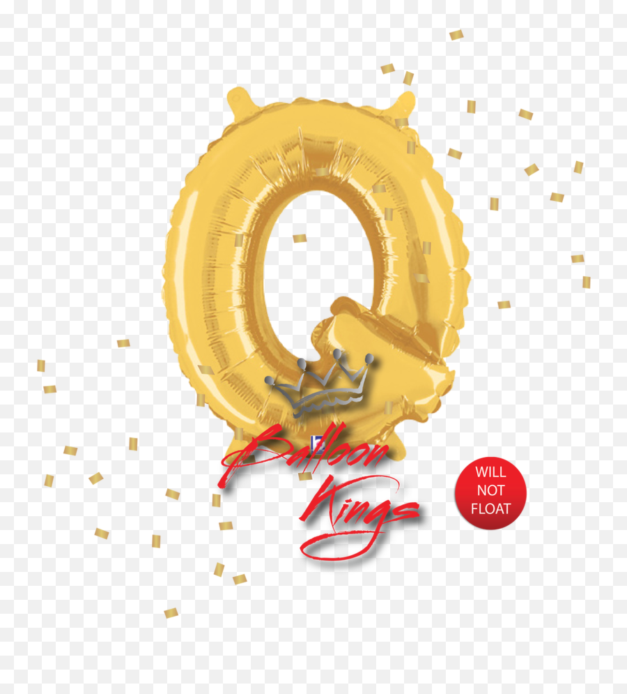 14in Gold Letter Q - Illustration Emoji,Gold Ribbon Emoji