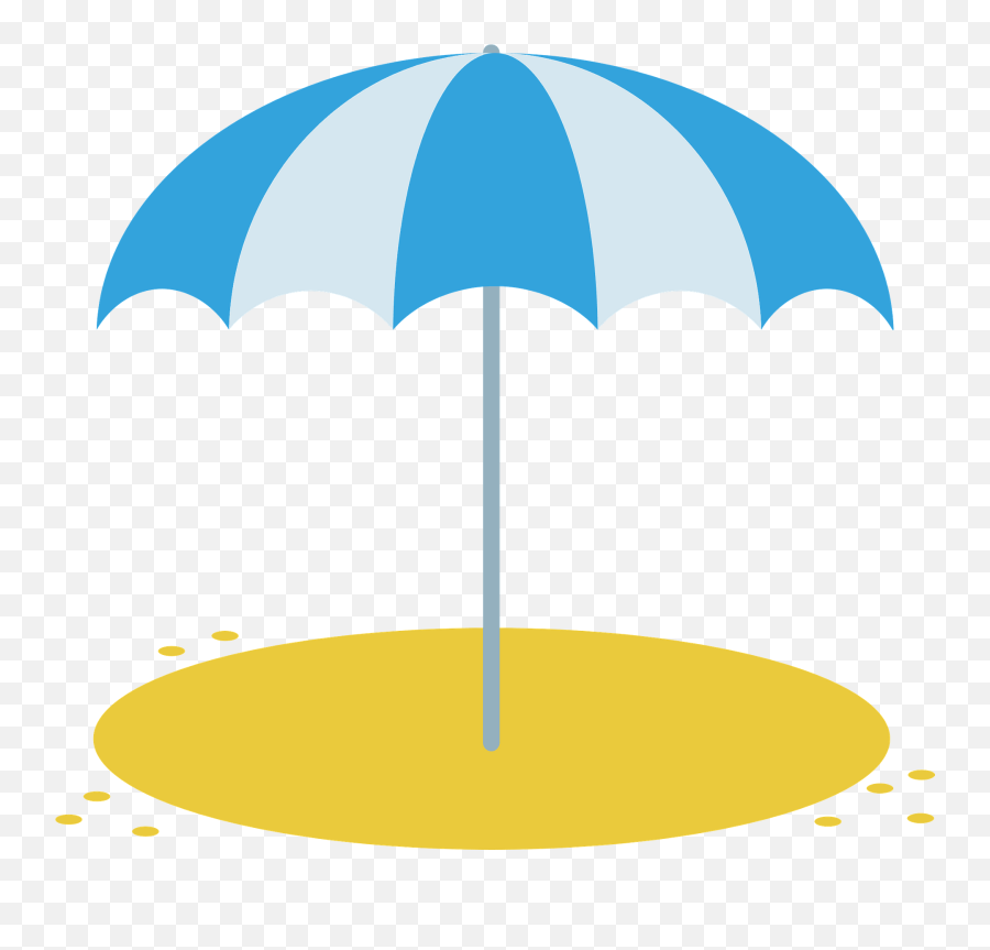 Beach Umbrella Clipart Free Download Transparent Png - Horizontal Emoji,Beach Emoji