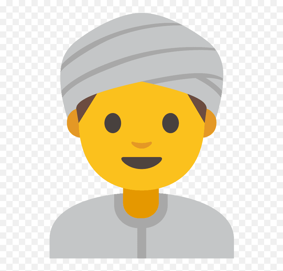 Man Wearing Turban Emoji Clipart - Turban Emoji Png,Turban Emoji
