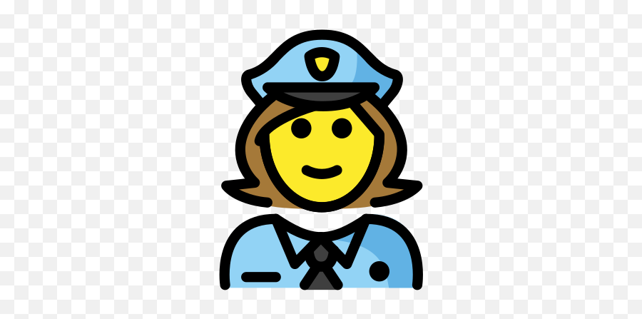 Woman Police Officer Emoji - Police Officer,Policeman Emoji