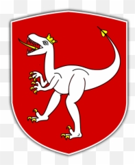 Vector Clip Art Of Coat Arms - Dinosaur Emoji