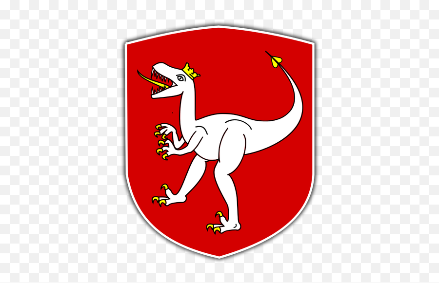 Vector Clip Art Of Coat Of Arms Of - Dinosaur Coat Of Arms Emoji,Trinidad Flag Emoji