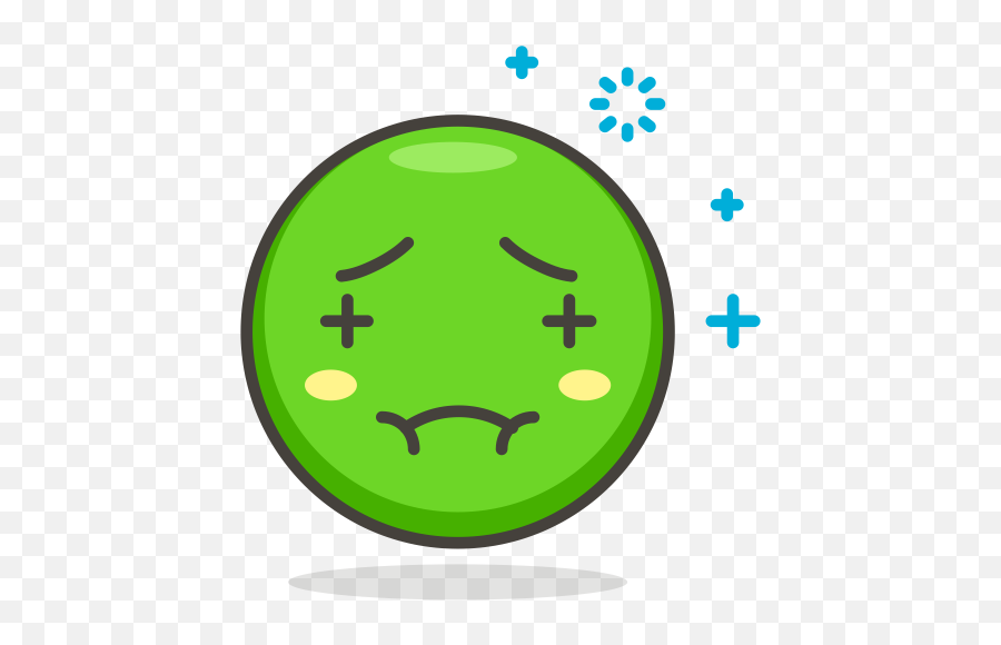 Nausea Emoji Icon Of Colored Outline - Nausea Clipart,Nausea Emoji