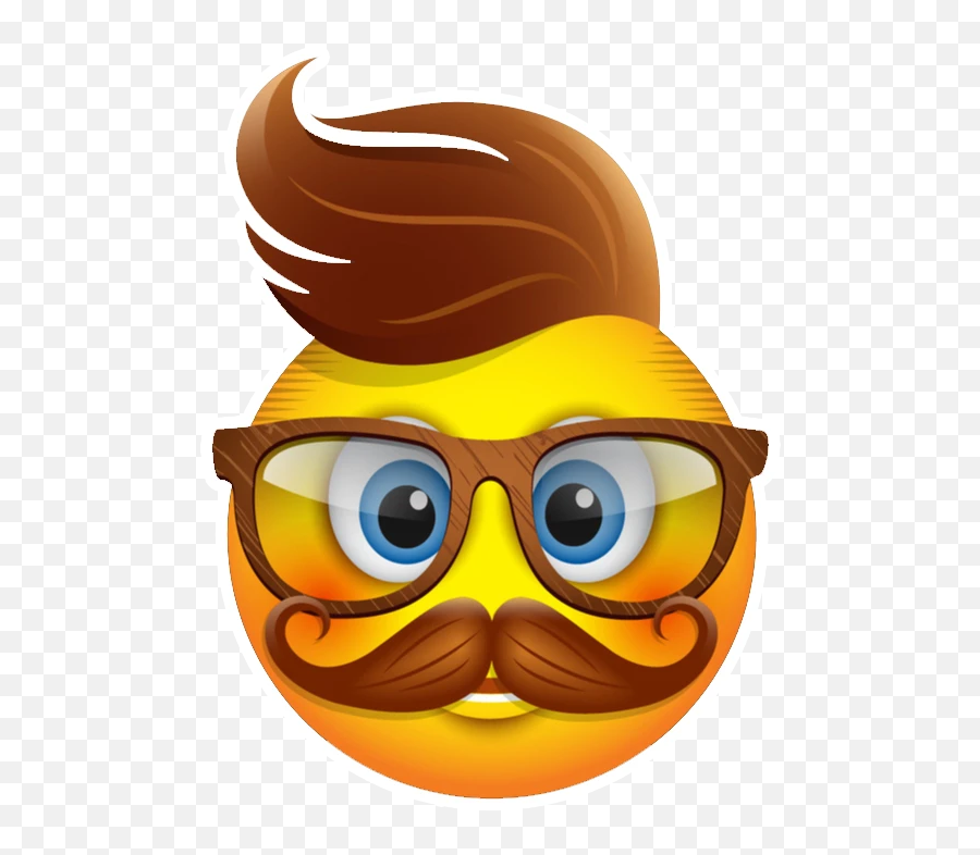 Hair Glasses Emoji - Glasses Emojis,Emoji With Glasses