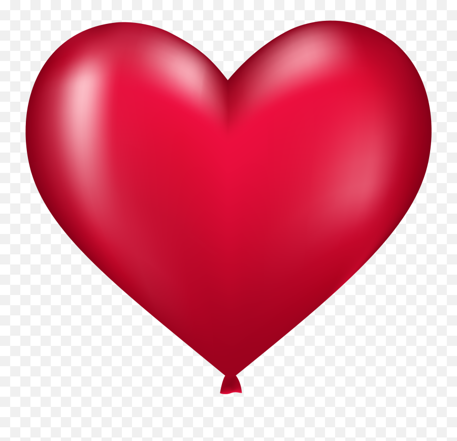 Heart Shaped Balloon Png Image Clipart - Heart Images Hd 3d Download Emoji,Heart Emoji Balloons